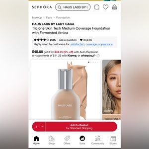 BRAND NWT Haus labs by Lasy Gaga foundation